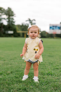Girls French Knot Go, Fight, Win Bloomer Set