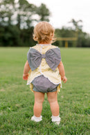 Girls French Knot Go, Fight, Win Bloomer Set