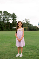 Girls Embroidered Swiss Dot Team Spirit Bloomer Set & Dress
