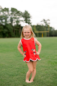 Girls French Knot Go, Fight, Win Bloomer Set