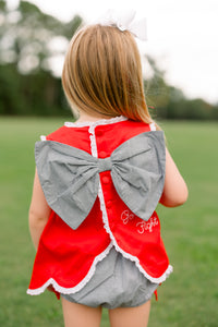 Girls French Knot Go, Fight, Win Bloomer Set