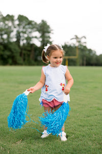 Girls French Knot Go, Fight, Win Bloomer Set