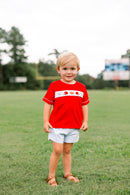 Boys Embroidered Team Spirit Short Set
