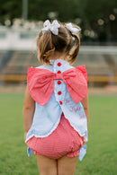 Girls French Knot Go, Fight, Win Bloomer Set