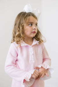 PRE ORDER Girls Pink Fleece Gingham Legging Set | ETA to LBS: DECEMBER l