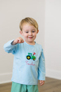PRE ORDER Boys French Knot Sweetheart Tractor Bubble| ETA to LBS: DECEMBER