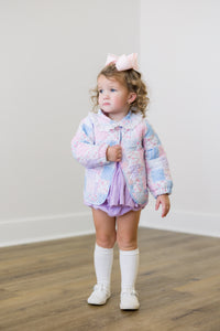 PRE ORDER Girls Patchwork Garden Quilted Winter Coat | ETA to LBS: DECEMBER