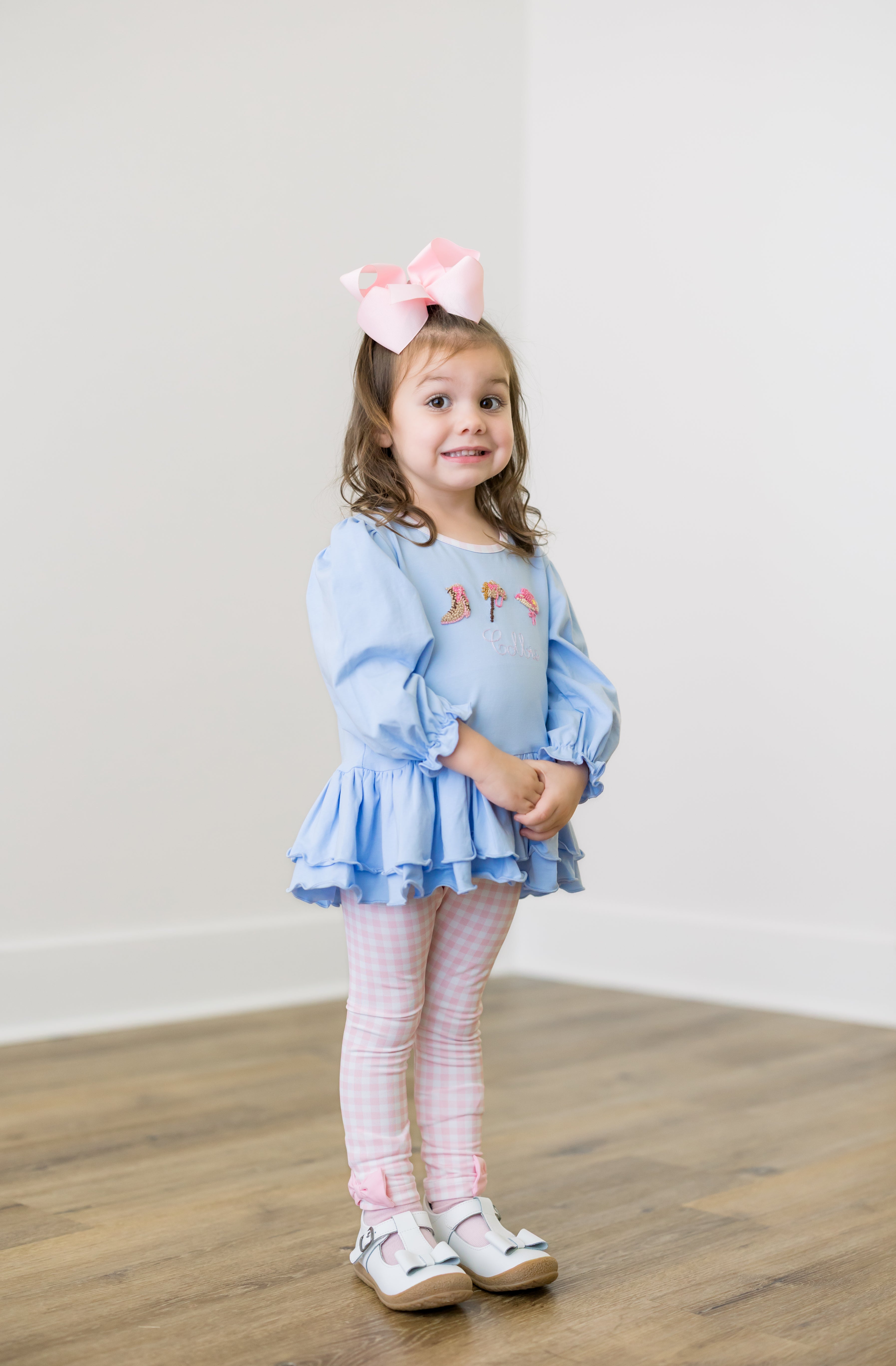 PRE ORDER Girls French Knot Little Buckaroos Legging Set | ETA to LBS: DECEMBER