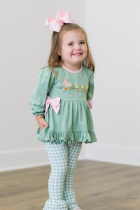 PRE ORDER Girls French Knot Duck, Duck, Goose Legging Set | ETA to LBS: DECEMBER
