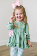 PRE ORDER Girls French Knot Duck, Duck, Goose Legging Set | ETA to LBS: DECEMBER