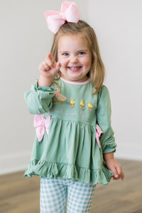 PRE ORDER Girls French Knot Duck, Duck, Goose Legging Set | ETA to LBS: DECEMBER
