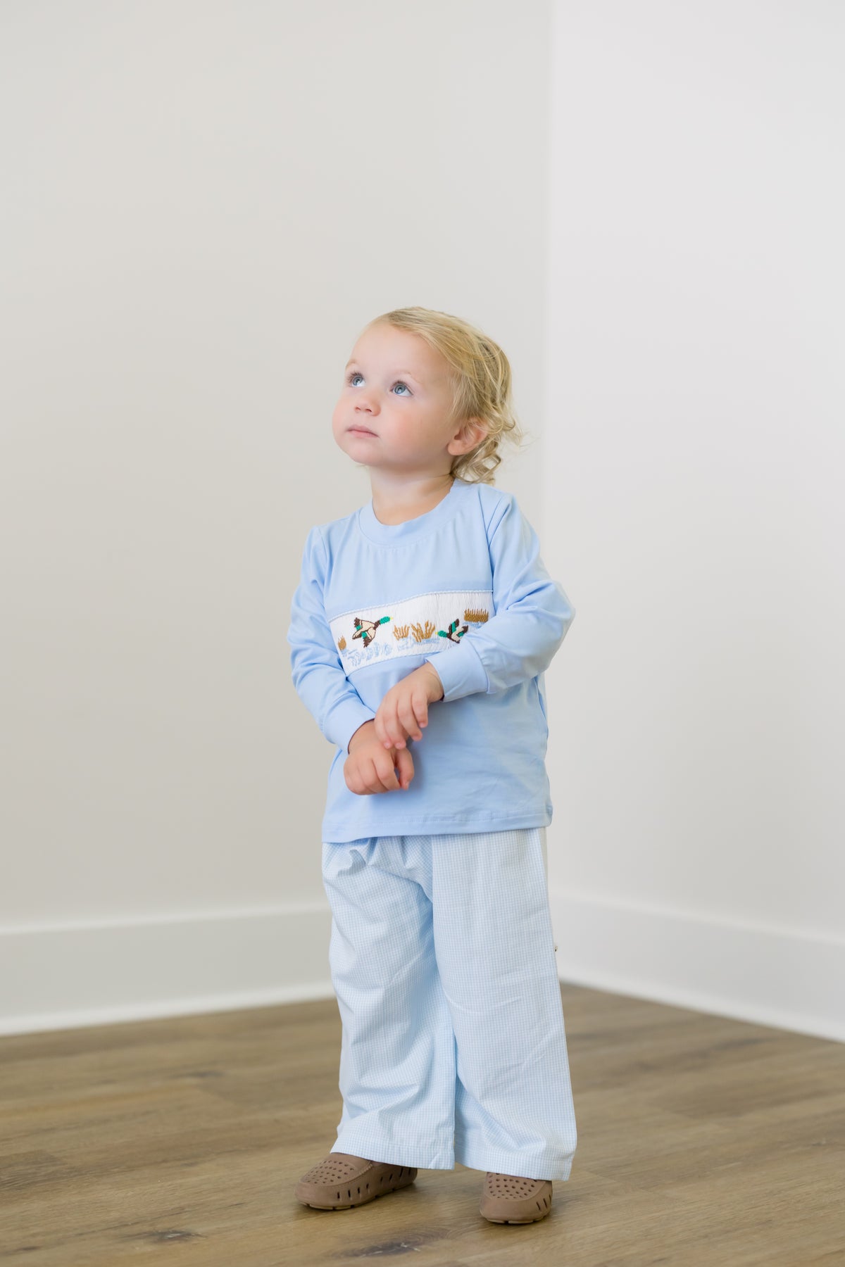 PRE ORDER Boys Smocked Where the Ducks Fly Pant Set | ETA to LBS: DECEMBER