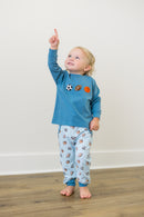 PRE ORDER Boys French Knot Sports Guy Long Romper | ETA to LBS: DECEMBER