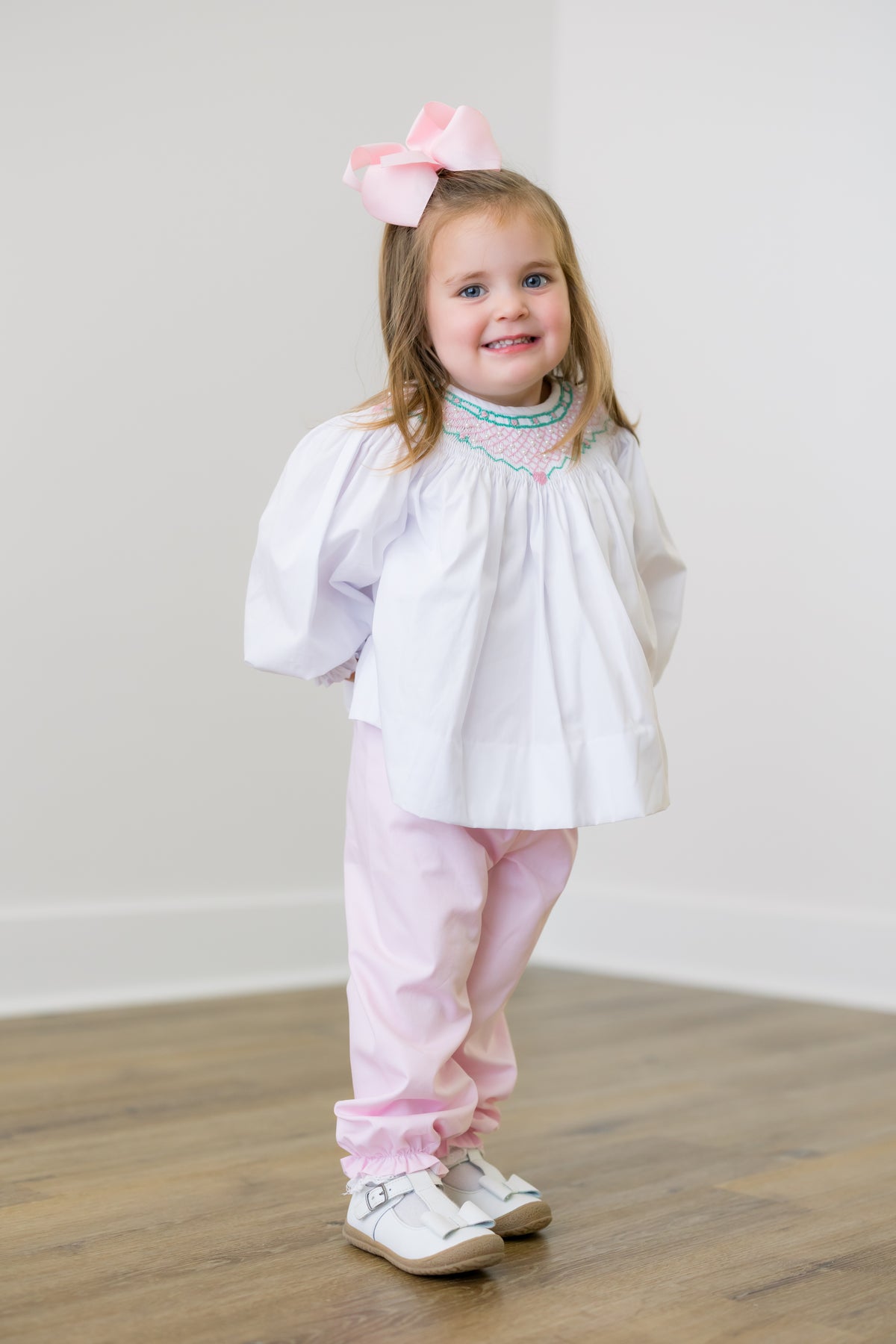 PRE ORDER Girls Smocked Sweethearts Bubble Pant Set | ETA to LBS: DECEMBER