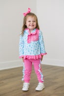 PRE ORDER Girls Blue Blooms Jogger Set | ETA to LBS: DECEMBER