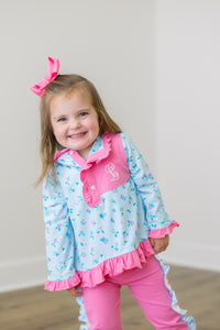 PRE ORDER Girls Blue Blooms Jogger Set | ETA to LBS: DECEMBER