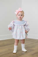 PRE ORDER Girls Smocked Little Bluebird Valentine Bloomer Set & Dress | ETA to LBS: DECEMBER