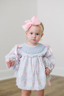PRE ORDER Girls Smocked Little Bluebird Valentine Bloomer Set & Dress | ETA to LBS: DECEMBER