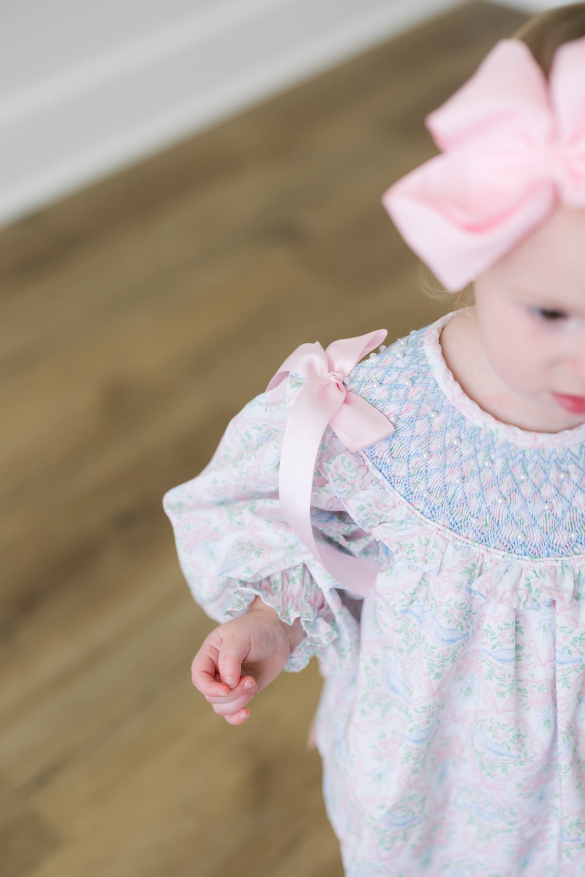 PRE ORDER Girls Smocked Little Bluebird Valentine Bloomer Set & Dress | ETA to LBS: DECEMBER