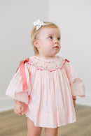 PRE ORDER Girls Smocked Swiss Dot Rose Garden Bloomer Set & Dress | ETA to LBS: DECEMBER