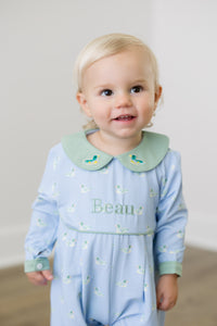 PRE ORDER Boys Mallards on a Pond Long Romper | ETA to LBS: DECEMBER