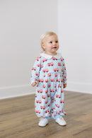 PRE ORDER Boys Here Comes the Firetruck Long Romper | ETA to LBS: DECEMBER
