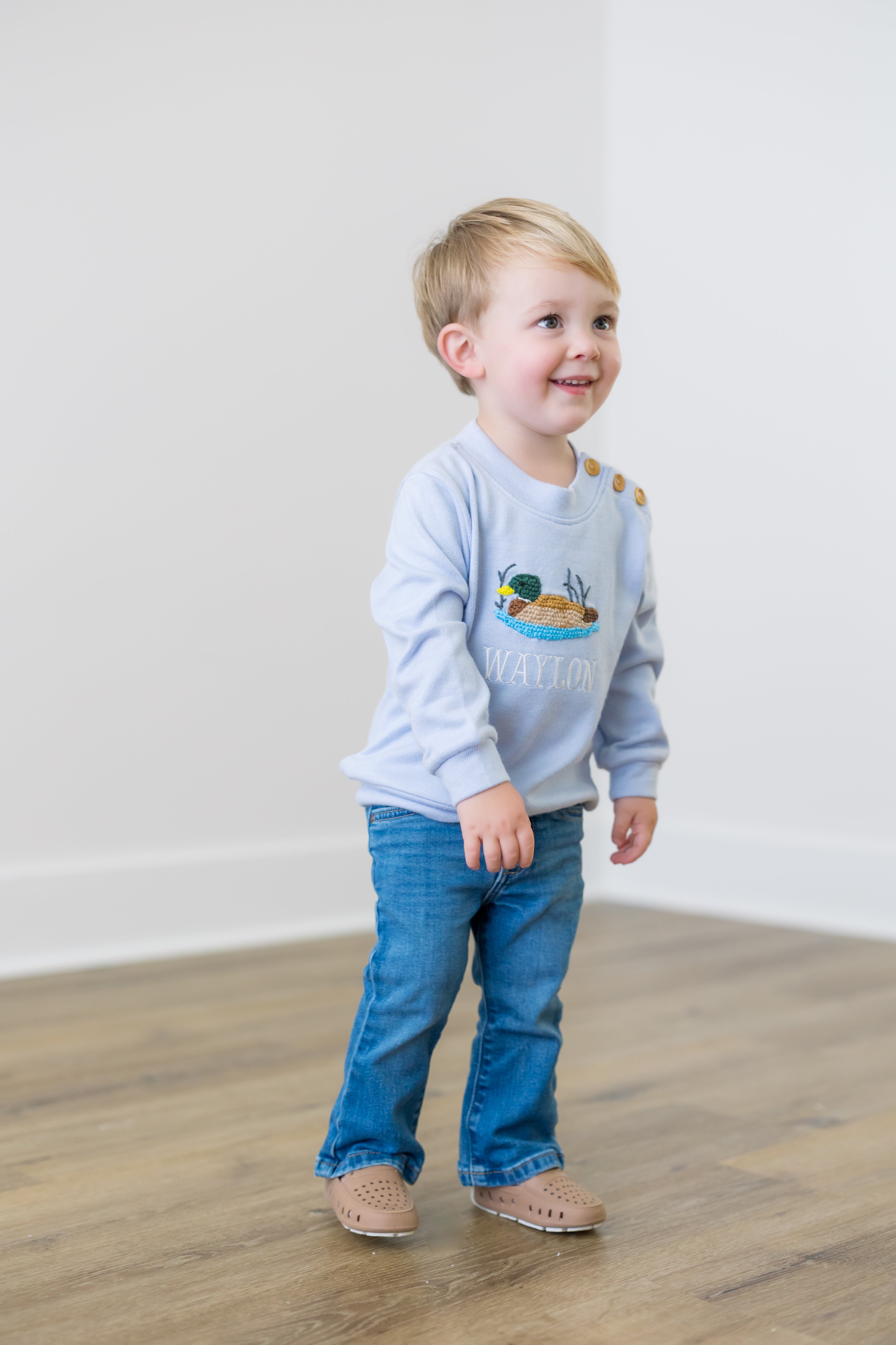 PRE ORDER Boys Crocheted Mallard Sweater | ETA to LBS: DECEMBER