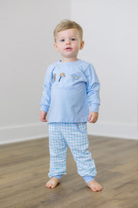 PRE ORDER Boys French Knot Little Buckaroos Jogger Set | ETA to LBS: DECEMBER