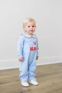 PRE ORDER Boys French Knot Love is in the Air Long Romper | ETA to LBS: DECEMBER