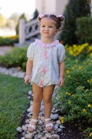 PRE ORDER Girls Hand Embroidered Bunny Meadow Bubble | ETA to LBS: FEBRUARY