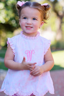 PRE ORDER Girls Bunny Trail Toile Scalloped Short Set | ETA to LBS: FEBRUARY