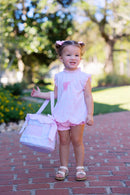 PRE ORDER Girls Bunny Trail Toile Bubble Bloomer Set | ETA to LBS:FEBRUARY