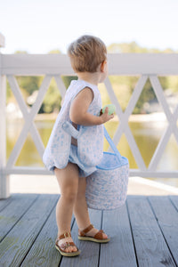 PRE ORDER Boys Bunny Trail Toile Diaper Set | ETA to LBS: FEBRUARY