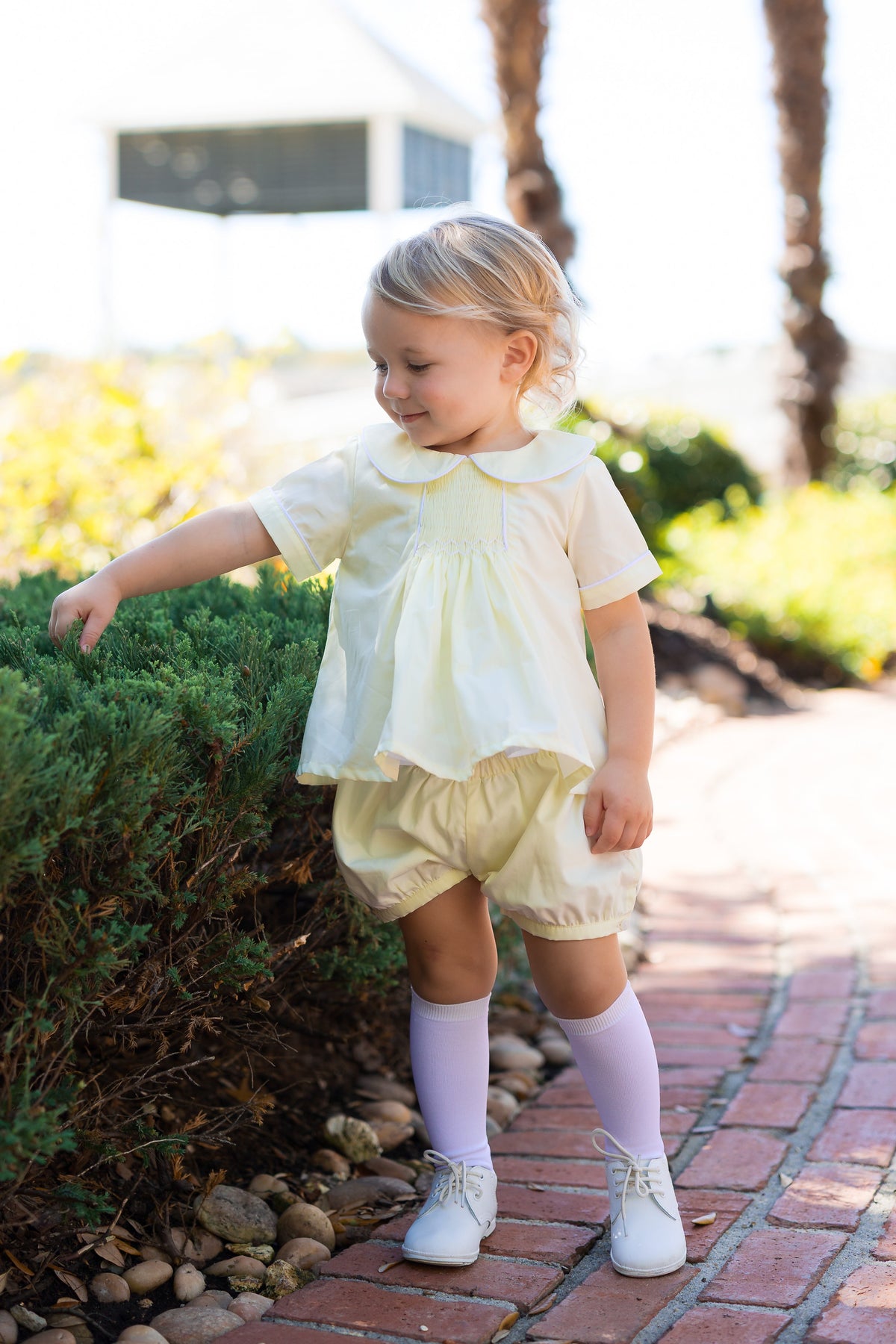 PRE ORDER Boys Smocked Sweet Grace Heirloom Banded Short Set | ETA to LBS: FEBRUARY
