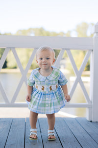 PRE ORDER Boys Smocked Here Comes Peter Cotton Tail Bubble | ETA to LBS: FEBRUARY