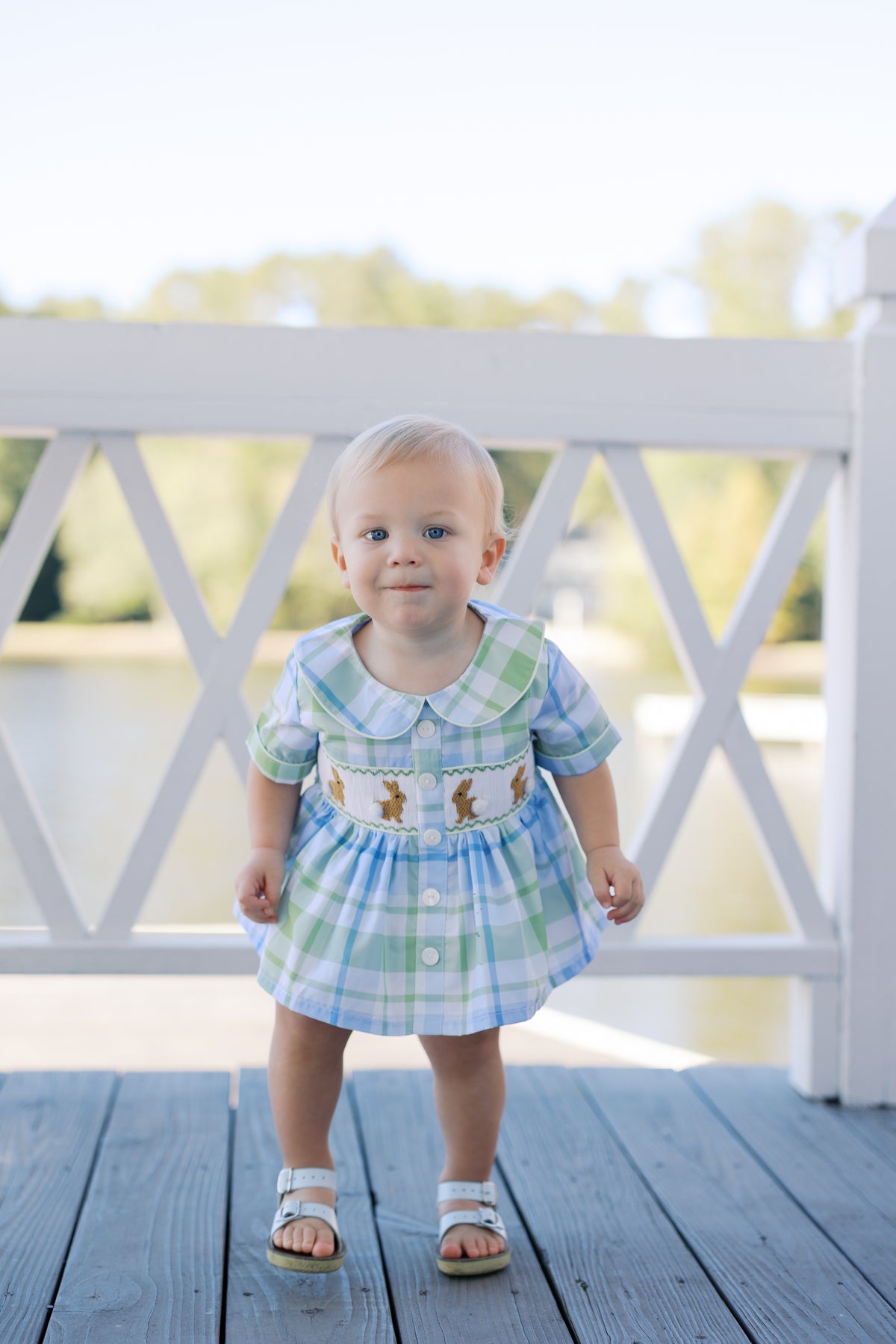 PRE ORDER Boys Smocked Here Comes Peter Cotton Tail Short Set | ETA to LBS: FEBRUARY