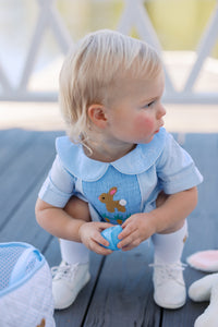 PRE ORDER Boys Smocked Hoppin’ Down the Bunny Trail Bubble | ETA to LBS: JANUARY