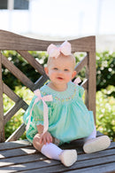 PRE ORDER Girls Smocked Mint Heirloom Garden Bloomer Set & Dress | ETA to LBS: FEBRUARY