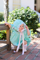 PRE ORDER Girls Smocked Mint Heirloom Garden Keepsake Bonnet | ETA to LBS : FEBRUARY