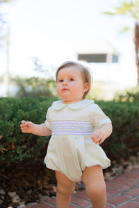 PRE ORDER Boys Smocked Heirloom Springtime Keepsake Light Green Bubble | ETA to LBS: FEBRUARY