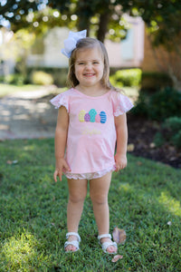 PRE ORDER Girls French Knot Easter Eggs Bloomer Set | ETA to LBS: FEBRUARY
