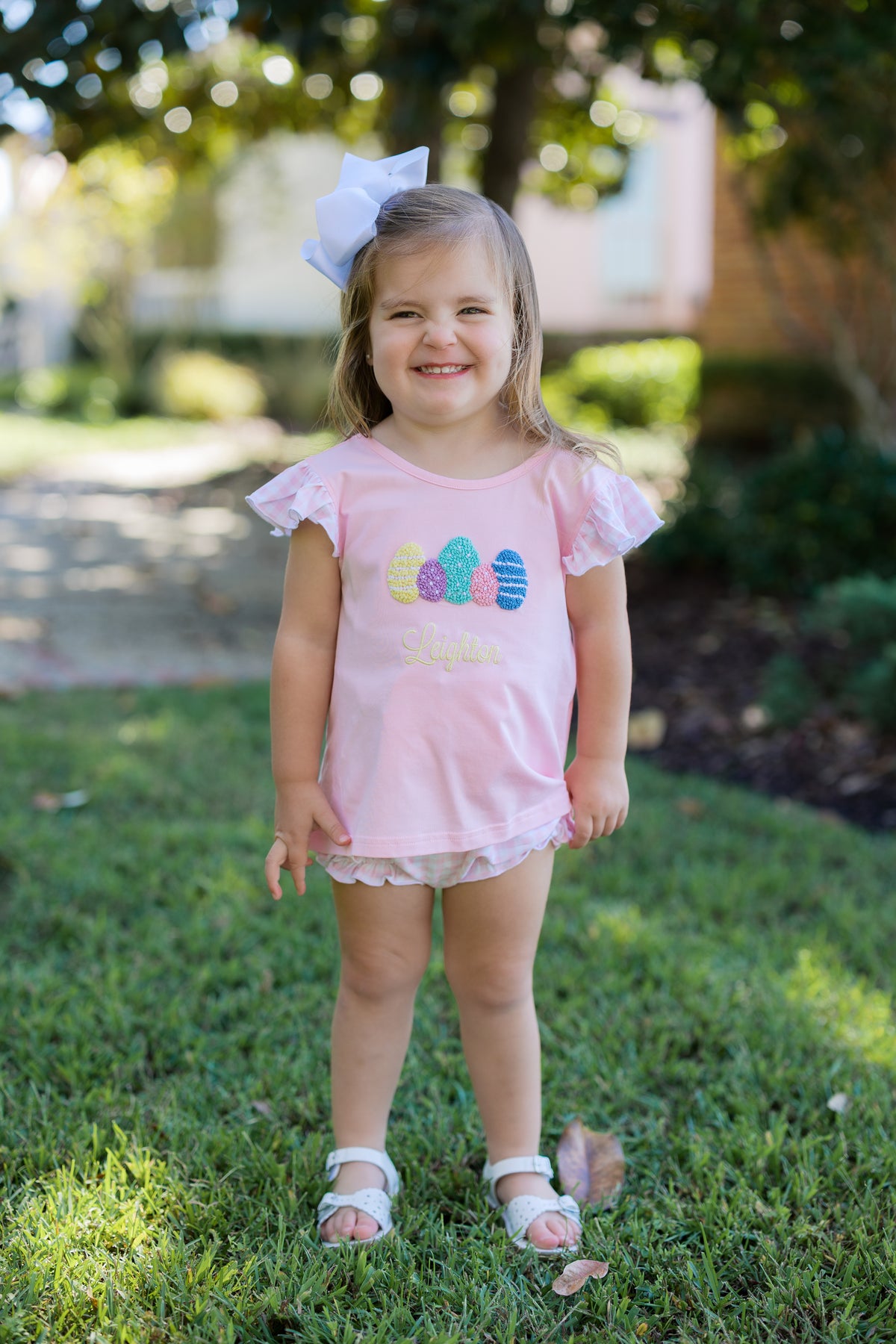 PRE ORDER Girls French Knot Easter Eggs Bloomer Set | ETA to LBS: FEBRUARY