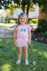 PRE ORDER Girls French Knot Easter Eggs Bloomer Set | ETA to LBS: FEBRUARY
