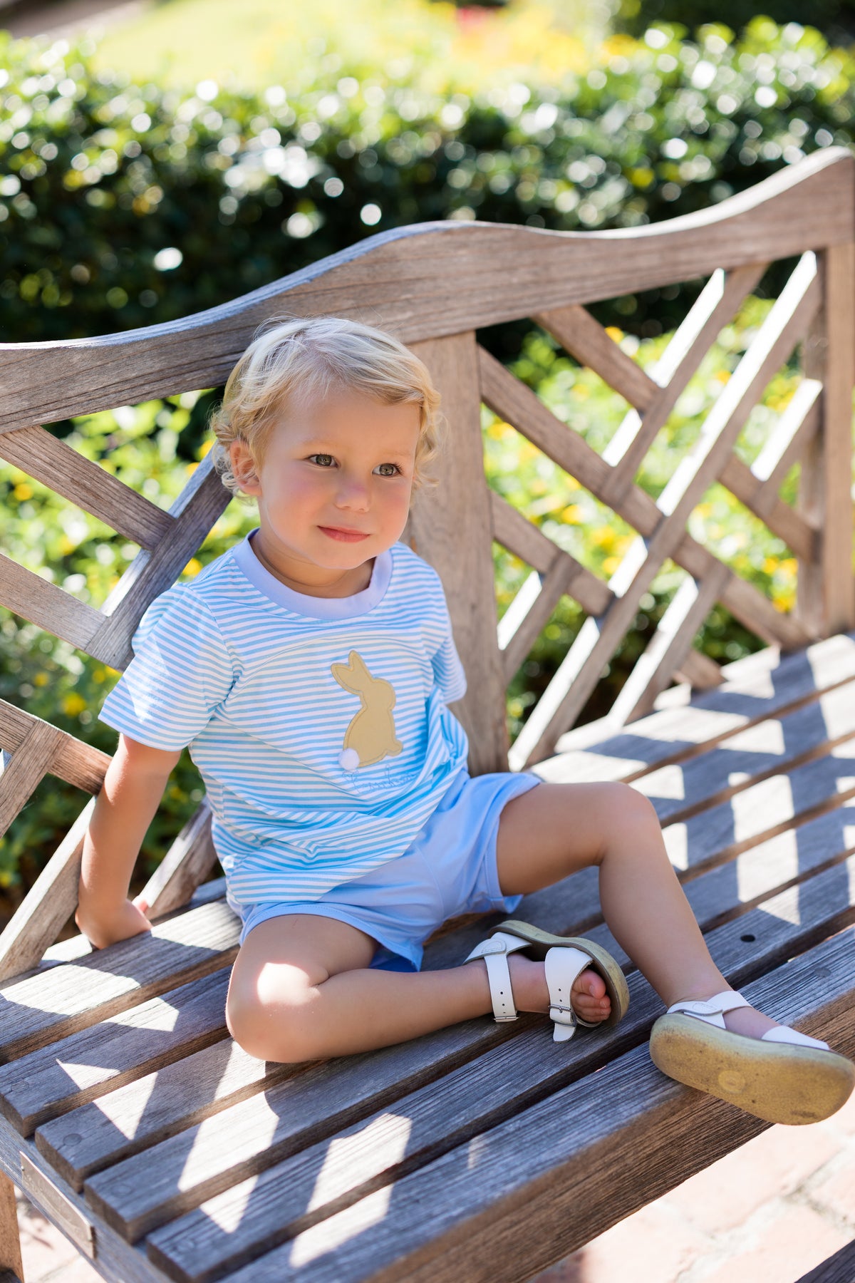 PRE ORDER Boys Appliqué Sweet Springtime Bunny Short Set | ETA to LBS: FEBRUARY