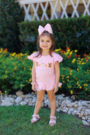 PRE ORDER Girls French Knot Springtime Friends Bubble Bloomer Short Set | ETA to LBS: FEBRUARY