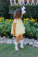 PRE ORDER Girls Bullion Stitch Rosette Crosses Bloomer Set & Dress | ETA to LBS: FEBRUARY