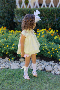 PRE ORDER Girls Bullion Stitch Rosette Crosses Bloomer Set & Dress | ETA to LBS: FEBRUARY
