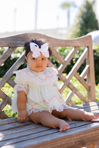 PRE ORDER Girls Heirloom Springtime Keepsake Light Green Bloomer Set & Dress | ETA to LBS: FEBRUARY
