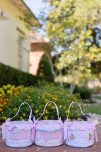 PRE ORDER Girls Bullion Stitch Easter in Bloom Easter Basket | ETA to LBS: FEBRUARY