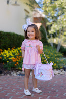 PRE ORDER Girls Bullion Stitch Easter in Bloom Easter Basket | ETA to LBS: FEBRUARY